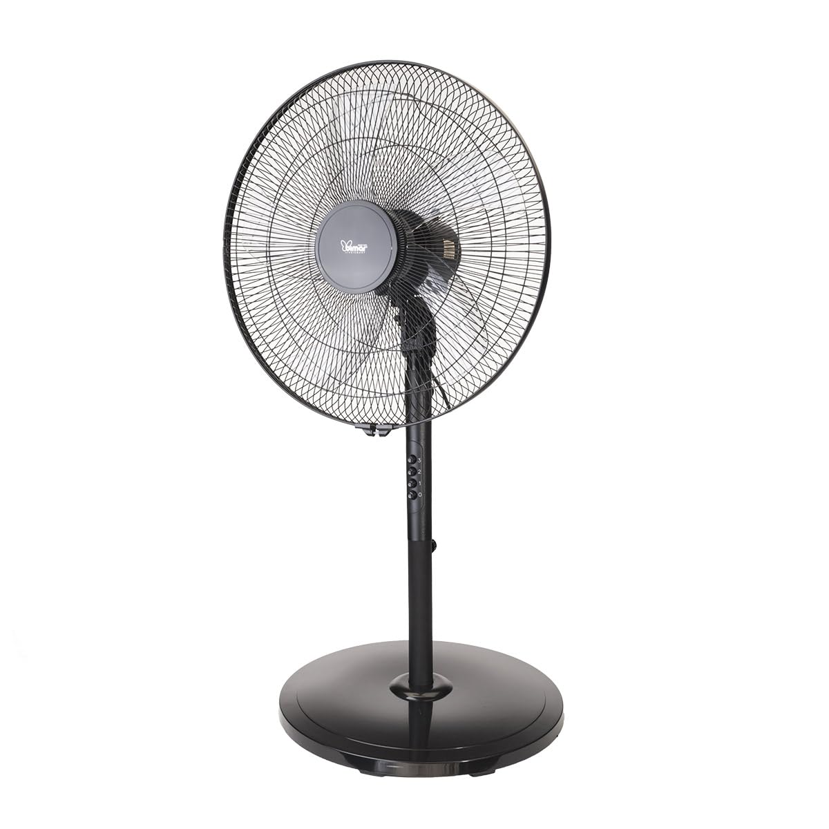 bimar VP165 Ventilatore a Piantana D45cm Altezza Regolabile, H1,65-1,33-0,96 5 Pale, 3 Velocità, Oscillazione Automatica DX SX. Inclinazione Regolabile. 60W