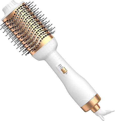 Miniatura 1 de euuxy Cepillo secador de pelo 4 en 1 2024, cepillo profesional de aire caliente, peinador, cepillo de secado rápido de viaje portátil con barril