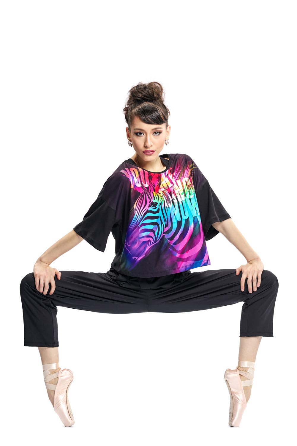 WINSHAPE - Eleganti Pantaloni Funzionali A Vita Alta 7/8 Hp303 con Fascia in Vita, Pantaloni Casual Donna