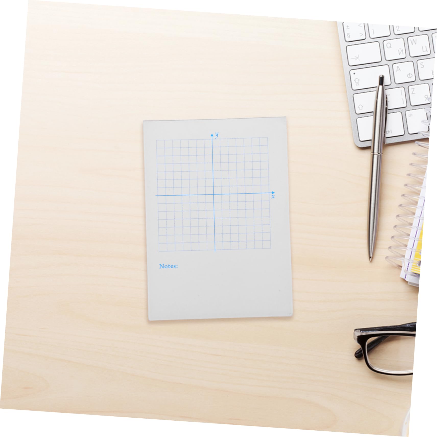 HOMSFOU 4 Pezzi Libri Millimetrata per Matematica Quaderni per Disegni e Grafici Xy con Coordinate per Studenti e Professionisti
