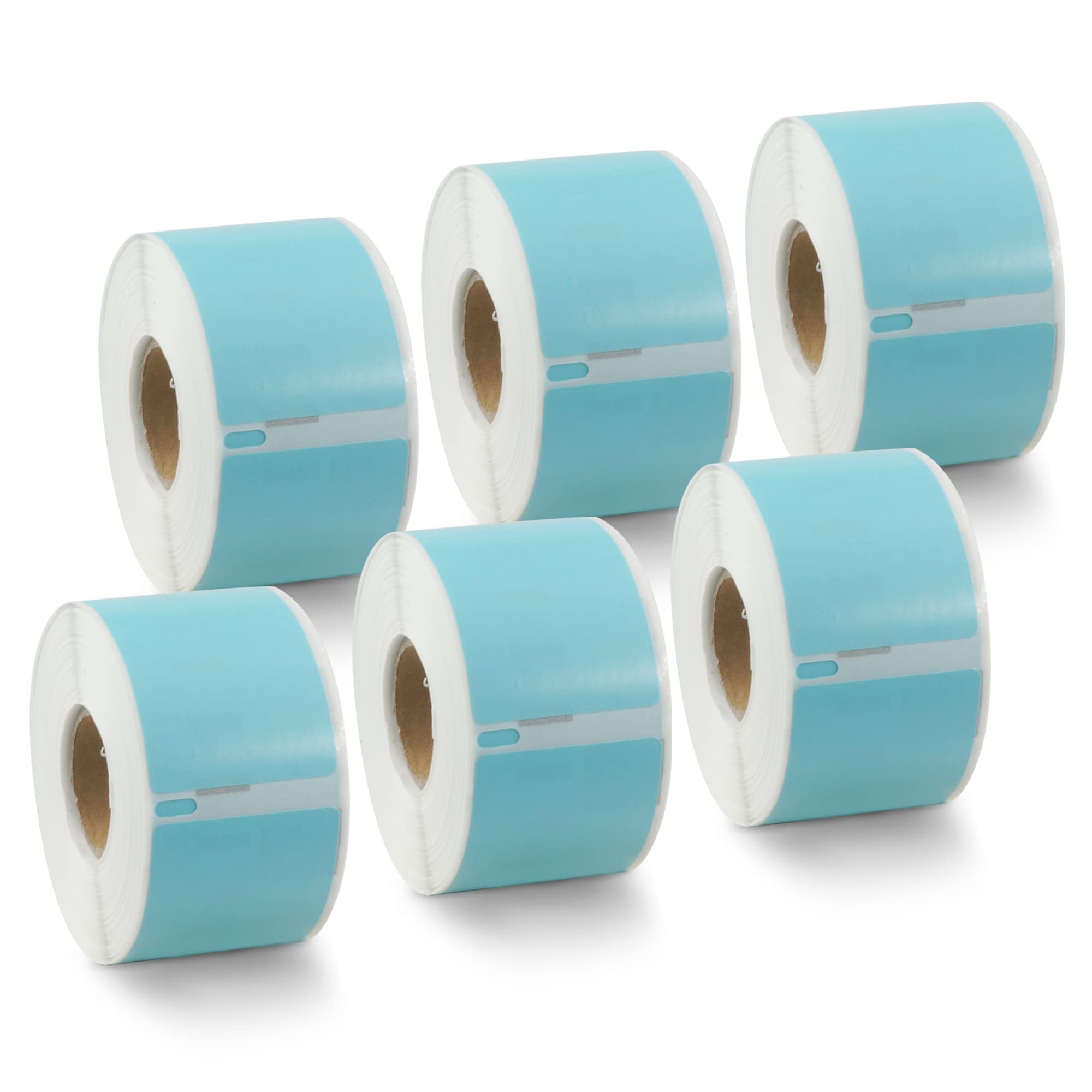 BETCKEY - 6 Rouleaux 99012 Étiquette couleur Compatible avec DYMO S0722400, 36mm x 89mm, 1560 Étiquettes dAdresse(Bleu) Pour DYMO LabelWriter 450, 4XL, NON Pour 550 ou 5XL