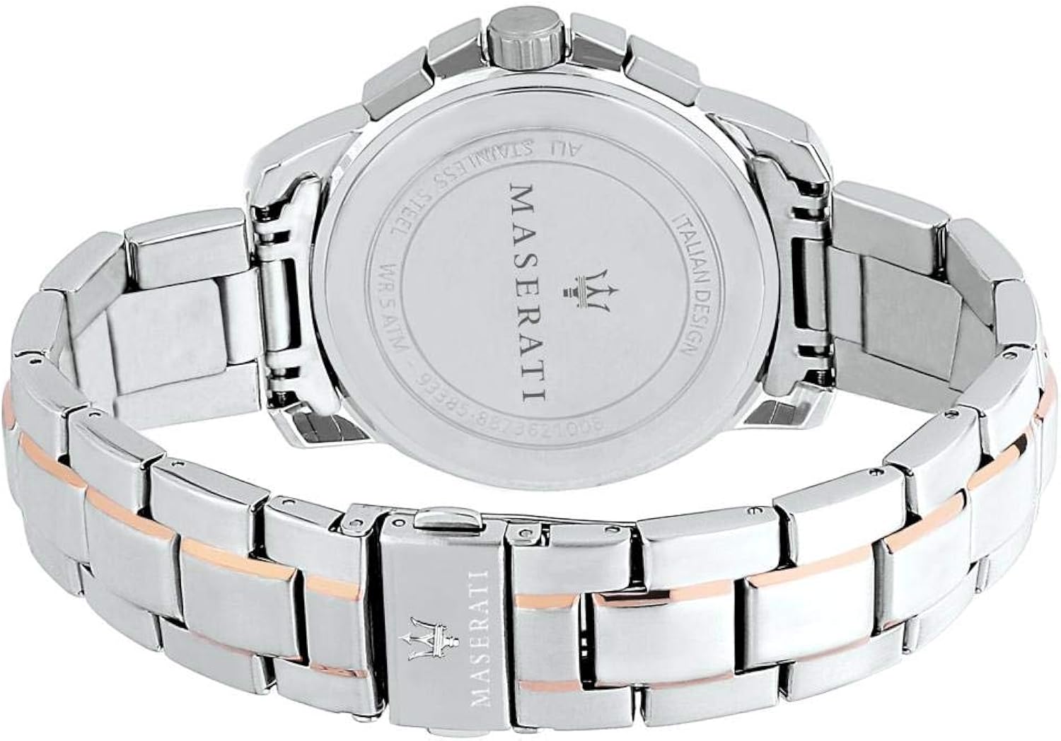 Maserati Orologio da uomo, Collezione Successo, con movimento al quarzo e funzione cronografo, in acciaio e PVD oro rosa - R8873621008 Maserati Orologio da uomo, Collezione Successo, con movimento al quarzo e funzione cronografo, in acciaio e PVD oro rosa - R8873621008