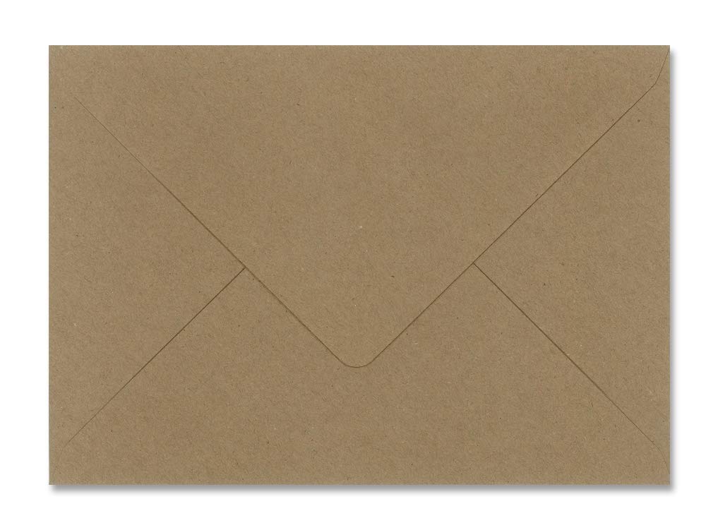 sobres KRAFT boda - varios tamaños (22,9x16,2cm SOLAPA PICO C5) 25 und