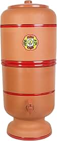Cerâmica Center Art Filtro de Água São Pedro 4 Litros com Boia e Vela Tripla Ação