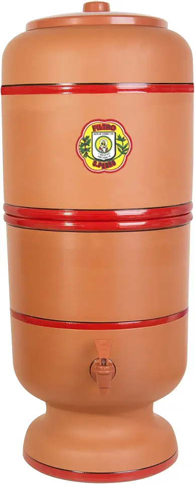 Filtro De Barro São Pedro 8 Litros com 2 Boias e 2 Velas Tripla Ação