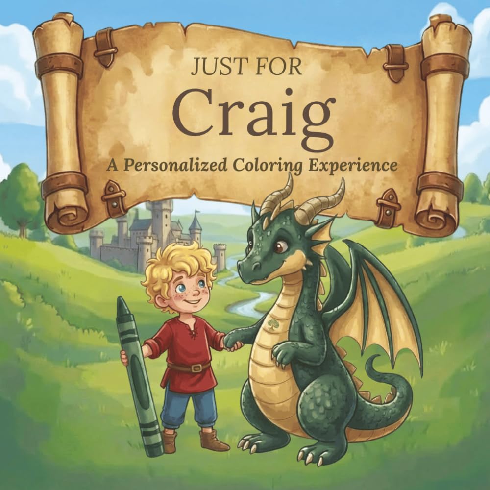 Just for Craig: A Personalized Coloring Experience: 50 total coloring pages | 28 coloring pages featuring Craig's name | 22 coloring pages themed for boys (Personalized Coloring Book Series)