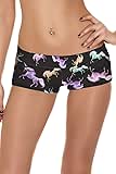 COCOLEGGINGS Womens Galaxy Unicorn Printed Elastic Waist Basic Outdoor Running