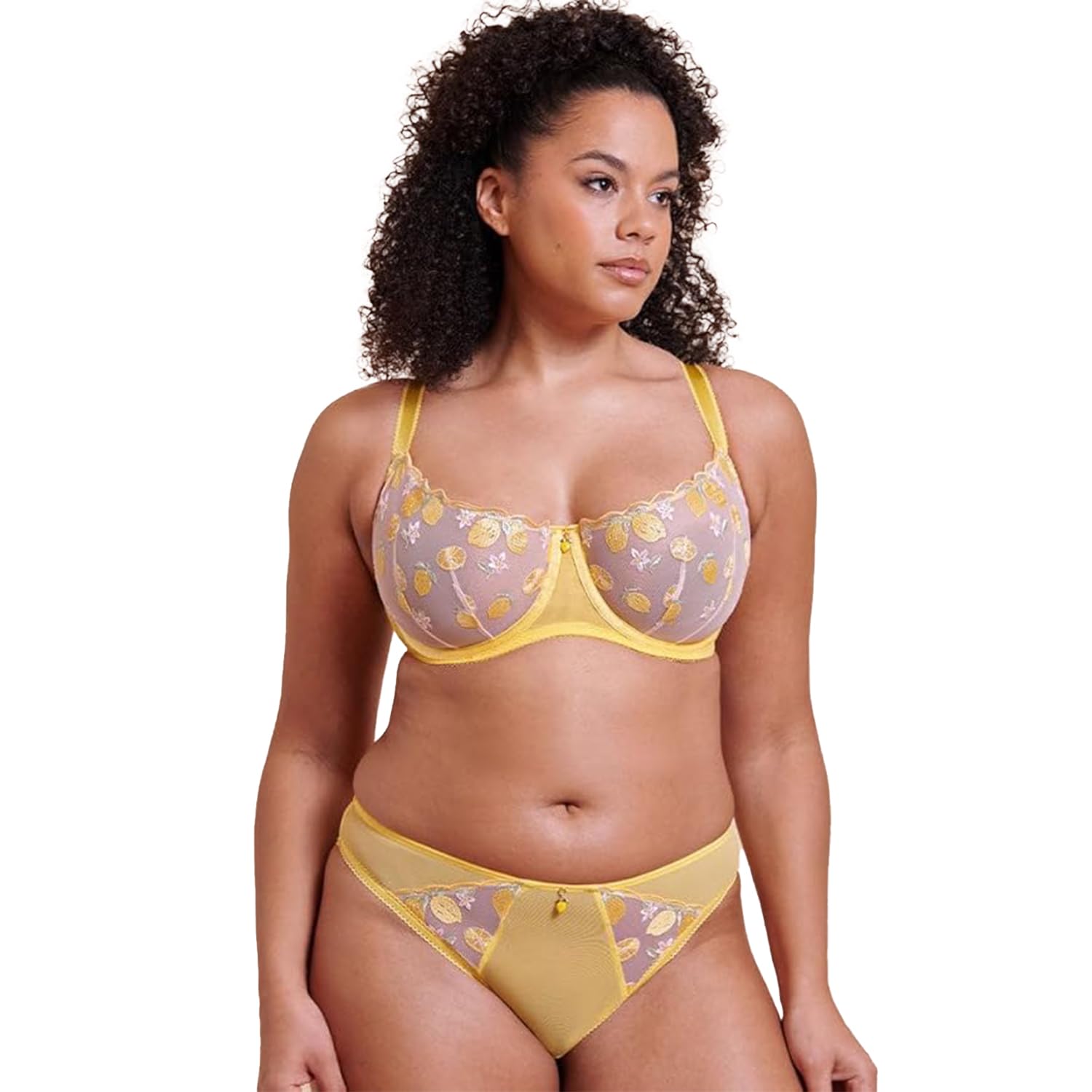 Curvy Kate Women's Lemon Blush Limoncello Non Padded Balcony Bra Lingerie 36Gg