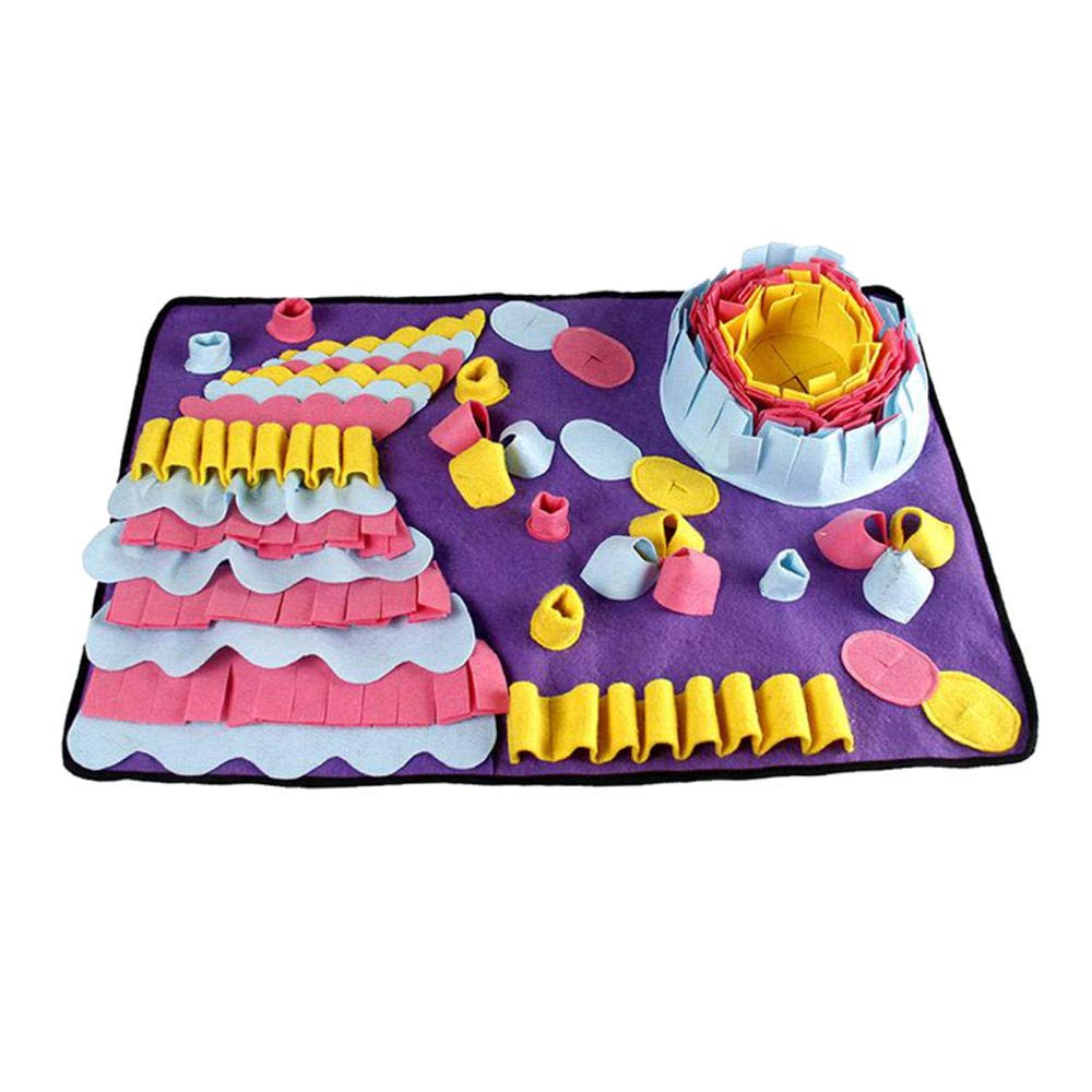Trainingspads Für Hunde Waschbare Schnupftabakmatte Für Hunde Haustierfütterungsmatte Nosework Training Pad Puzzle Toys 2St