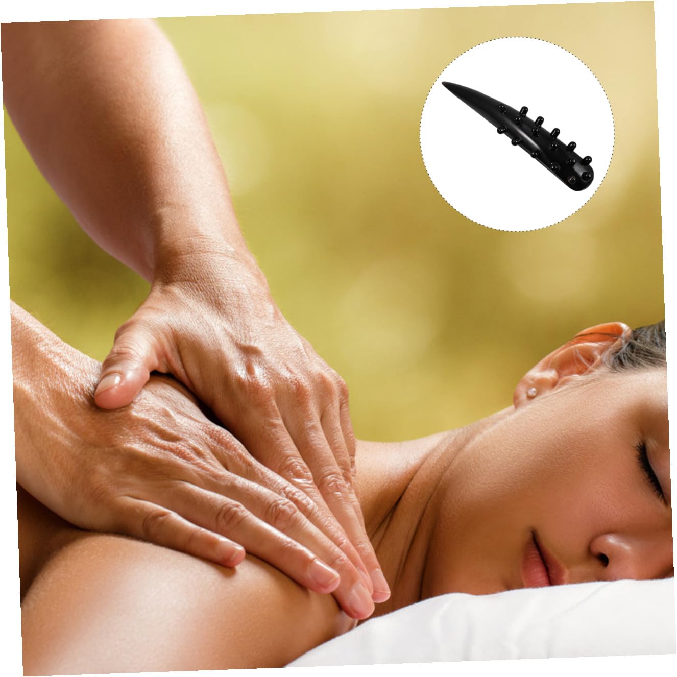 Kratzmassagekamm Für Handheld-ox-kopfhautmassage Praktischer Körpermassagekamm Mit Kratzplatte Für Schönheits-massage