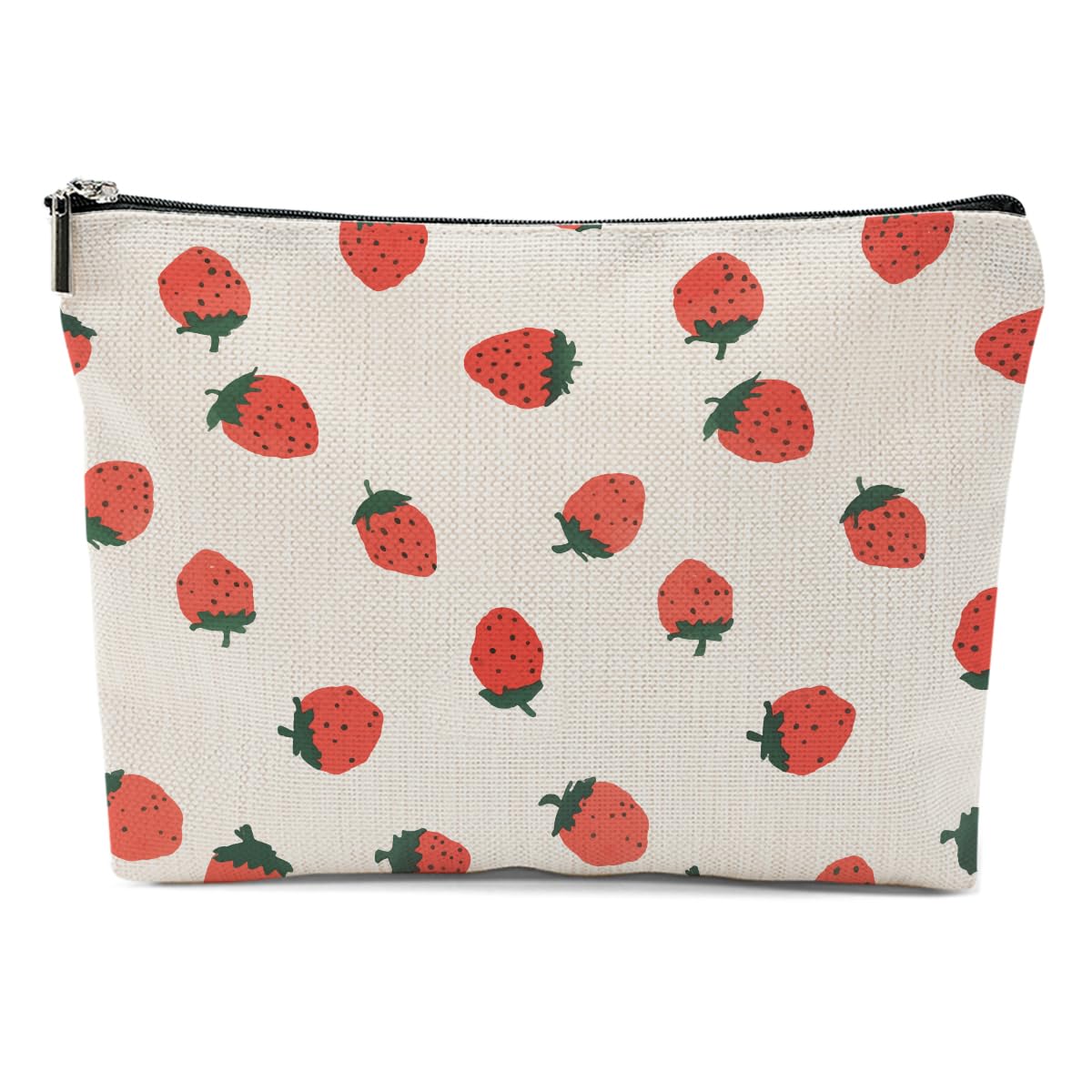 Strawberry Gifts, Strawberries Makeup Bag, Strawberry Stuff Cosmetic Bag Fruit Travel Pouch, Fruit Lovers Gift for Women Girls Daughter Sisters