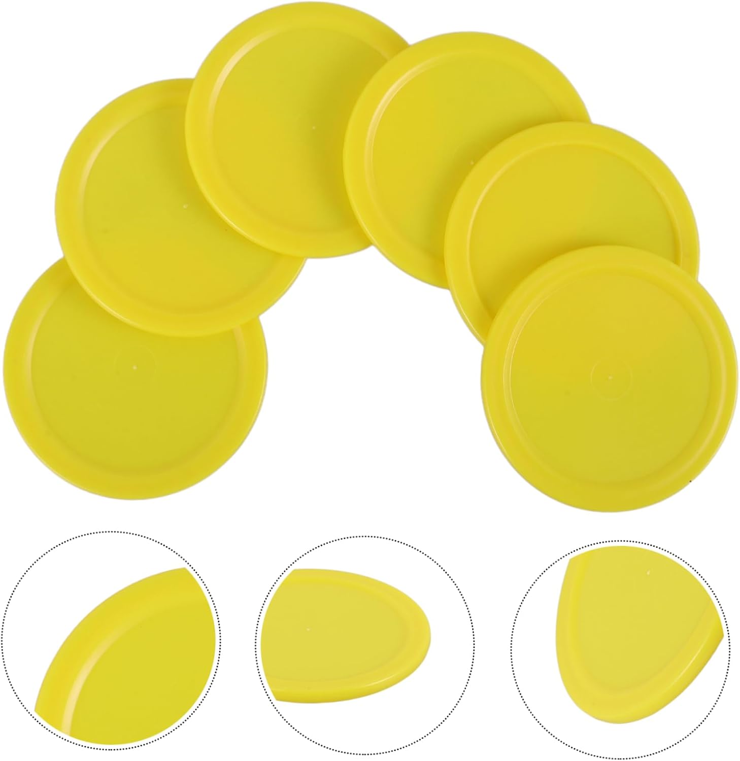 POPETPOP 10pcs Plastic Hockey Pucks Small Ice Hockey Piece Toys Games Supplies Accessories