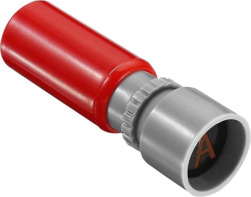 Miniatura 8 de PATIKIL Sellos de letras de 0.276 in, sello de tinta de plástico con letras del alfabeto O, autoentintado para álbumes de recortes de aula, rojo