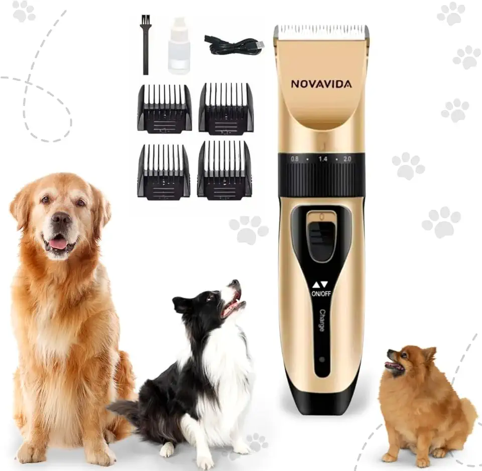 Maquina De Tosar Cachorro Para Pet Recarregável Cães Gatos Pet Nova Vida ND-9901