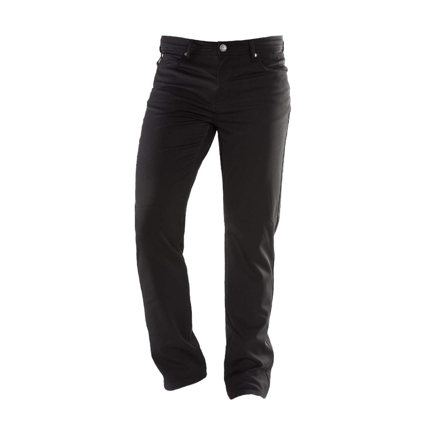 Colac 112.04.02 Tim - Pantalones vaqueros para hombre, corte recto con elástico, color negro