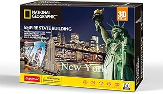 Comprar Cubic Fun- CubicFun 660977 National Geographic Puzle Empire State Building, Modelo 3D de 66 Piezas, maquetas para niños a Partir de 8 años