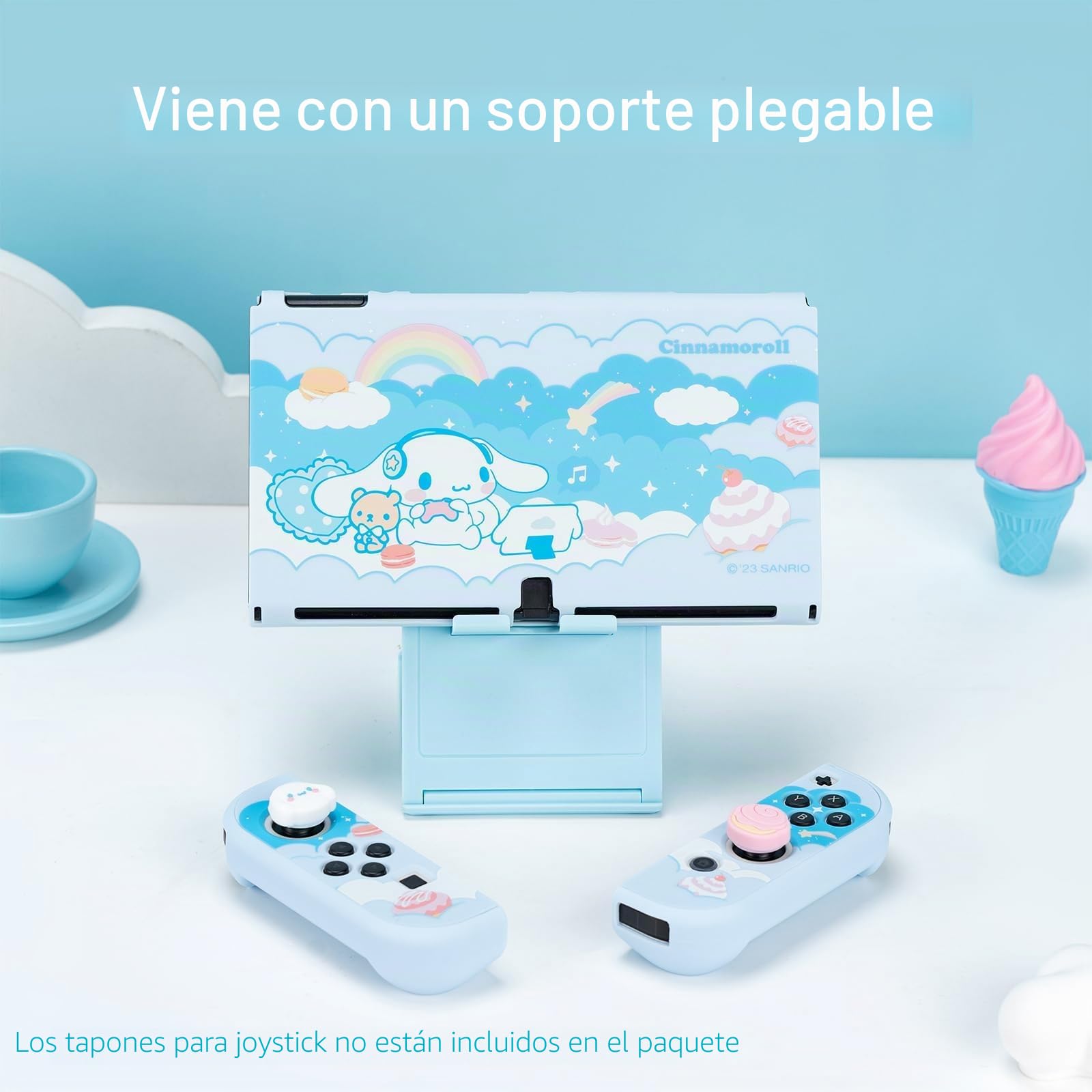 Kuitmor Funda Protectora para Switch OLED, Carcasa Exterior de PC Duro y Cubierta Antiarazones - Compatible con la Consola Switch OLED