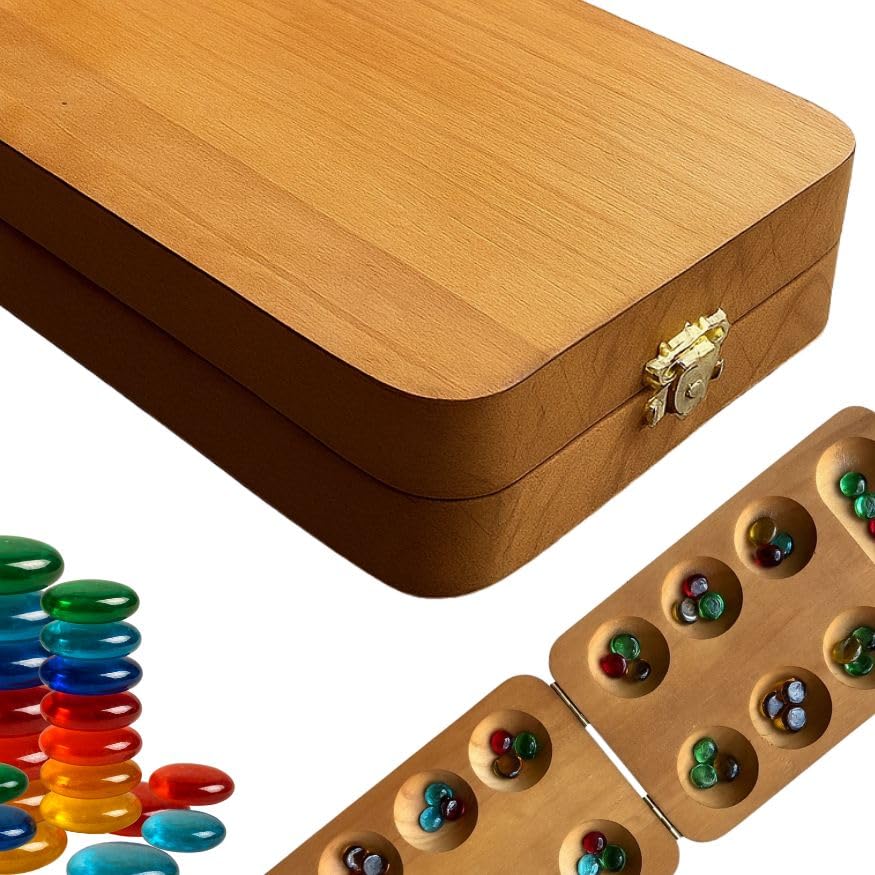 sungka Mancala juego de mesa clásico de 2 jugadores miniatura 7
