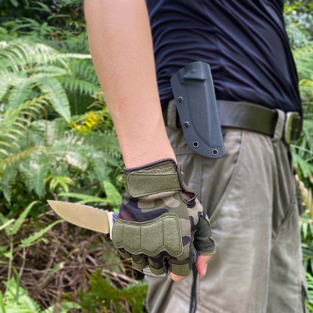 NedFoss Fixed Blade Knives with Sheath, 8.26'' Full Tang Bushcraft