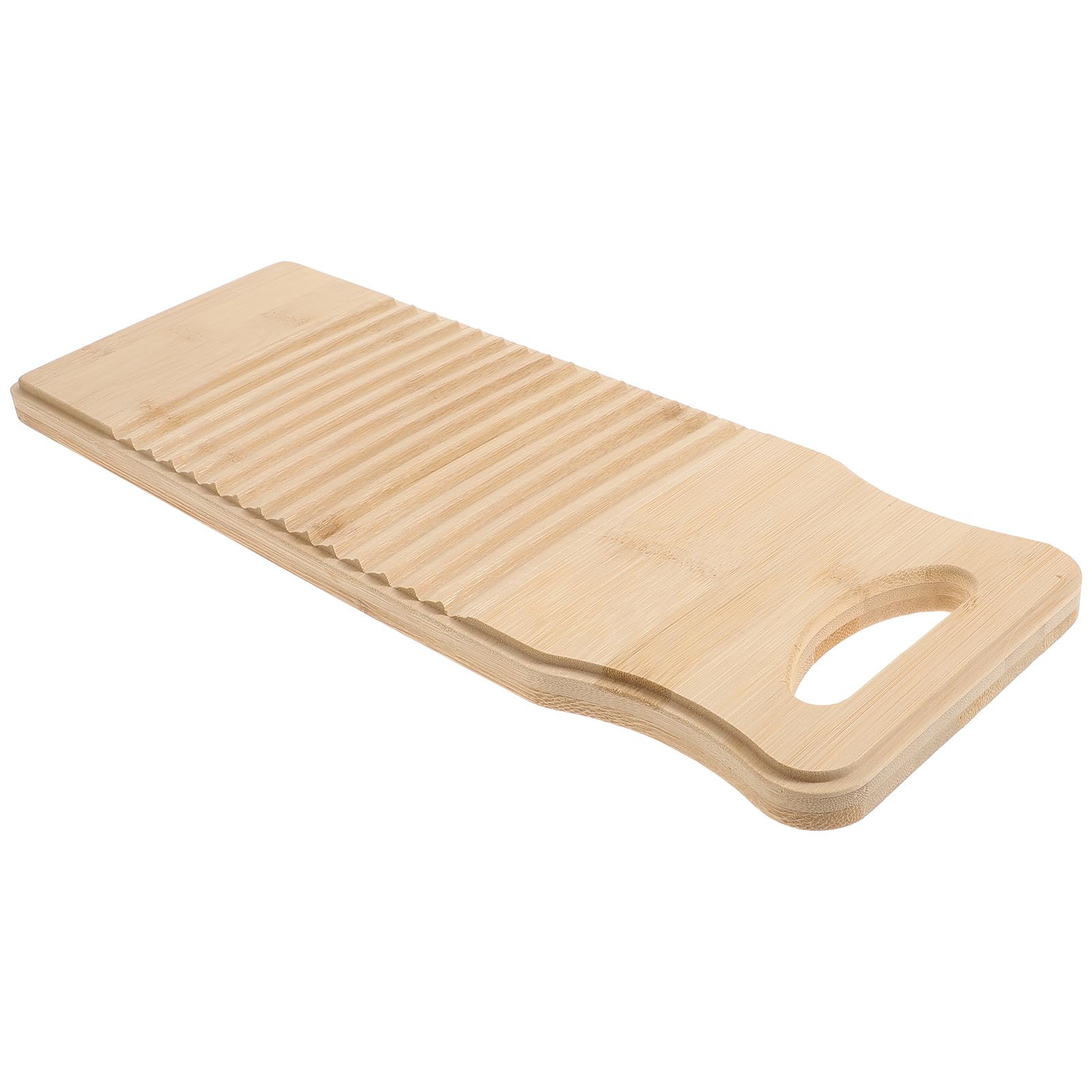 ASSE da Lavare in Legno Resistente Superficie Ondulata, Lavagna da Bucato da Parete per Uso Domestico, Dimensioni 40x15x1,5 Cm, per Lavanderia Colore Casuale