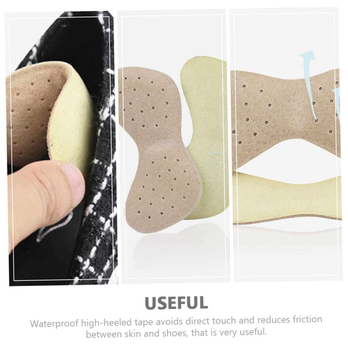 Baluue 30stücke Fersenpolster Selbstklebend Atmungsaktive Und Wasserdichte Schuheinlagen Für Blasenprävention Für Damen Und Geeignet Für Lange Tragezeiten High Heels Und
