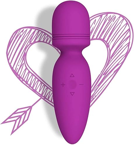 Mini varita masajeadora de mano, silenciosa, portátil, masajeador personal de silicona, inalámbrico para cuello, hombro, espalda, masaje corporal