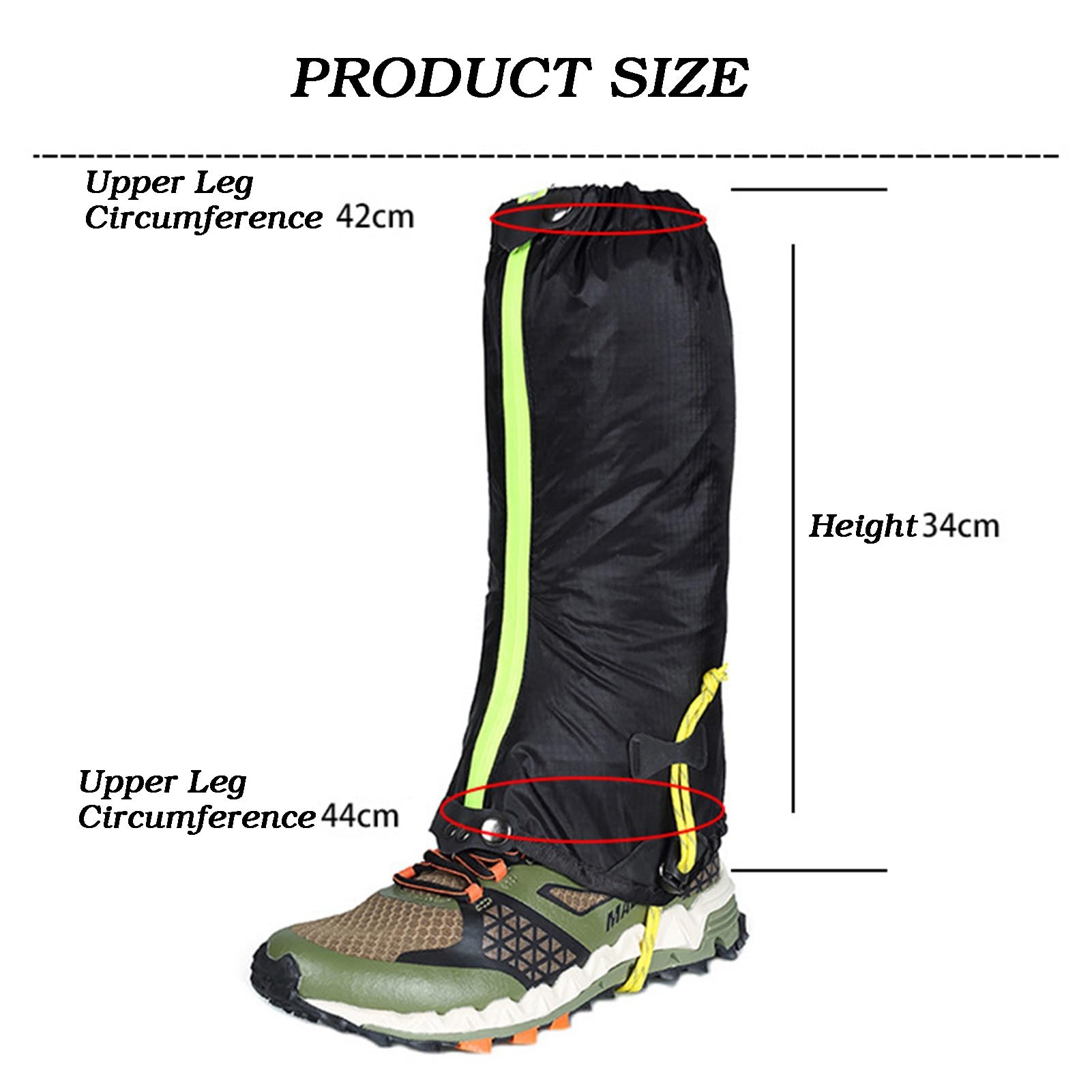 Guêtres De Jambe, Guêtres De Randonnée, De Chasse, De Neige, Guêtres De Jambe Ajustées for Bottes De Randonnée, Spécialement Conçues for Le Ski, La Marche, l'escalade, La Chasse
