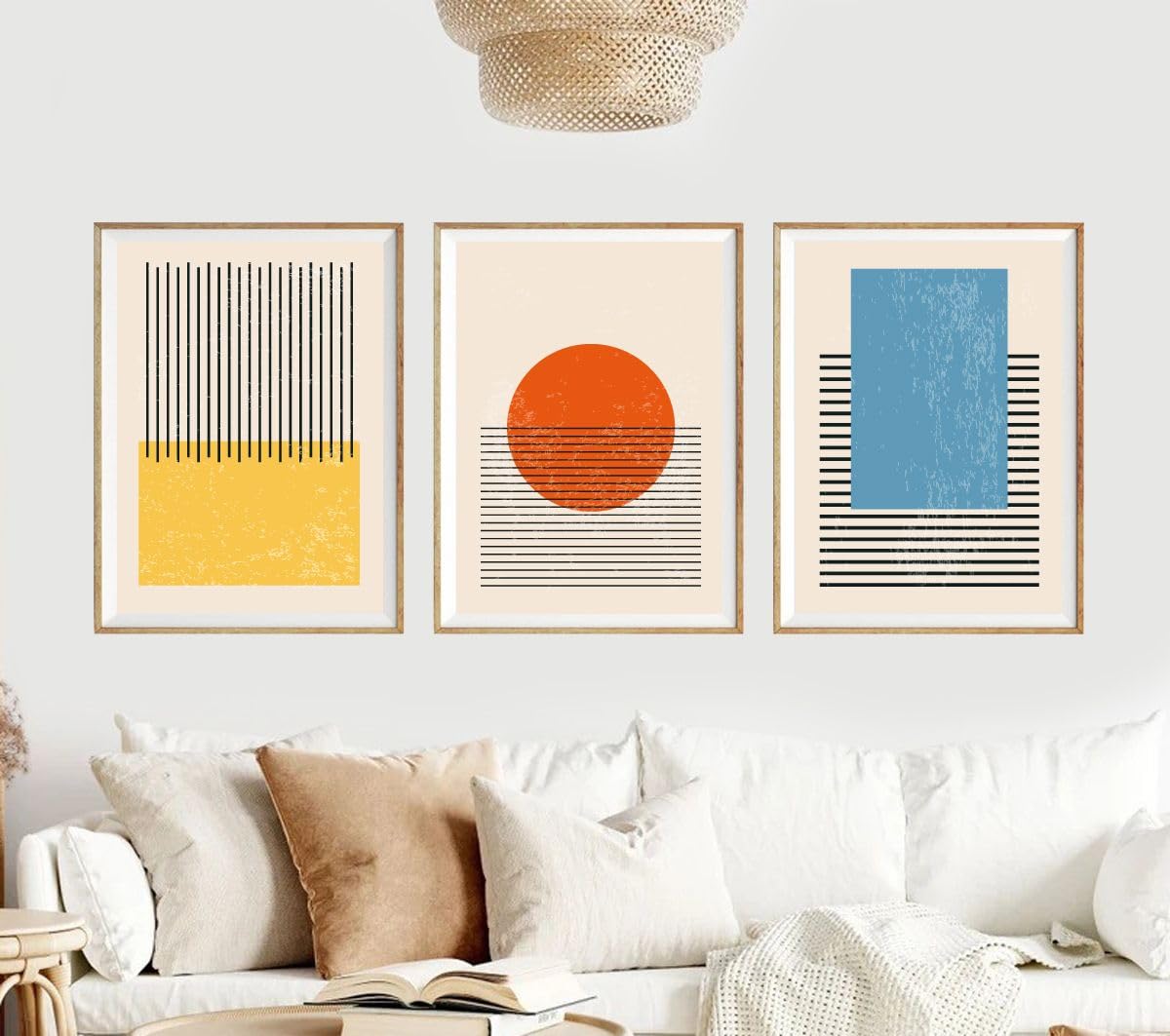 Hodge Creations Modern Art Set Of 3 Unframed A3 Prints Wall Art Decor Gallery Exhibition Picture Poster New Gift Present Select Size Below A5 A4 A3