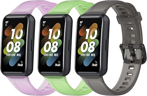 FitTurn Correa de reloj compatible con Huawei Band 7, correa de reloj compatible con Huawei Band 7, correa deportiva, correa de repuesto de