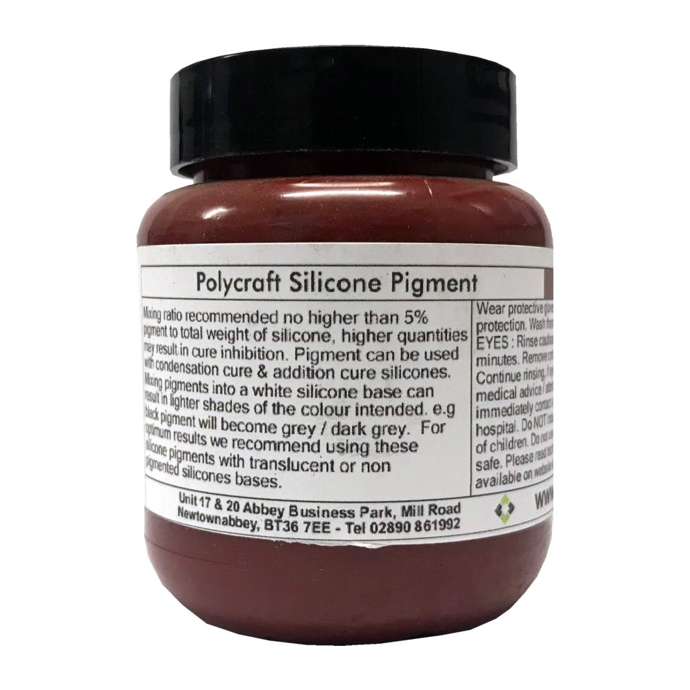 Polycraft ( Mb Fibreglass ) Red Polycraft Silicone Pigment - Iron Oxide - 100G (Compatible With Rtv Silicone Mould Making Rubber)