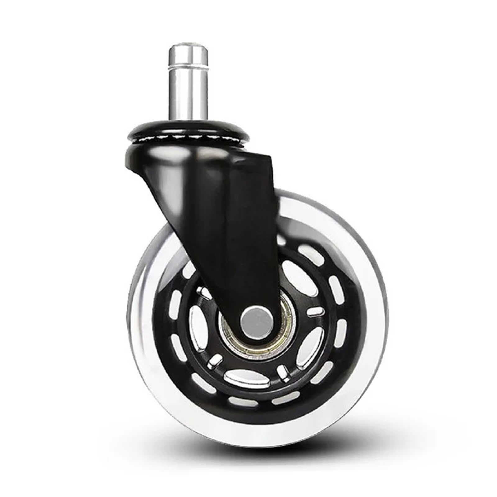 Ruote piroettanti, Ruote di Ricambio for sedie da Ufficio 2,5 Pollici in Gomma con Protezione Ruota Universale Girevole for i Resistenti for Moquette