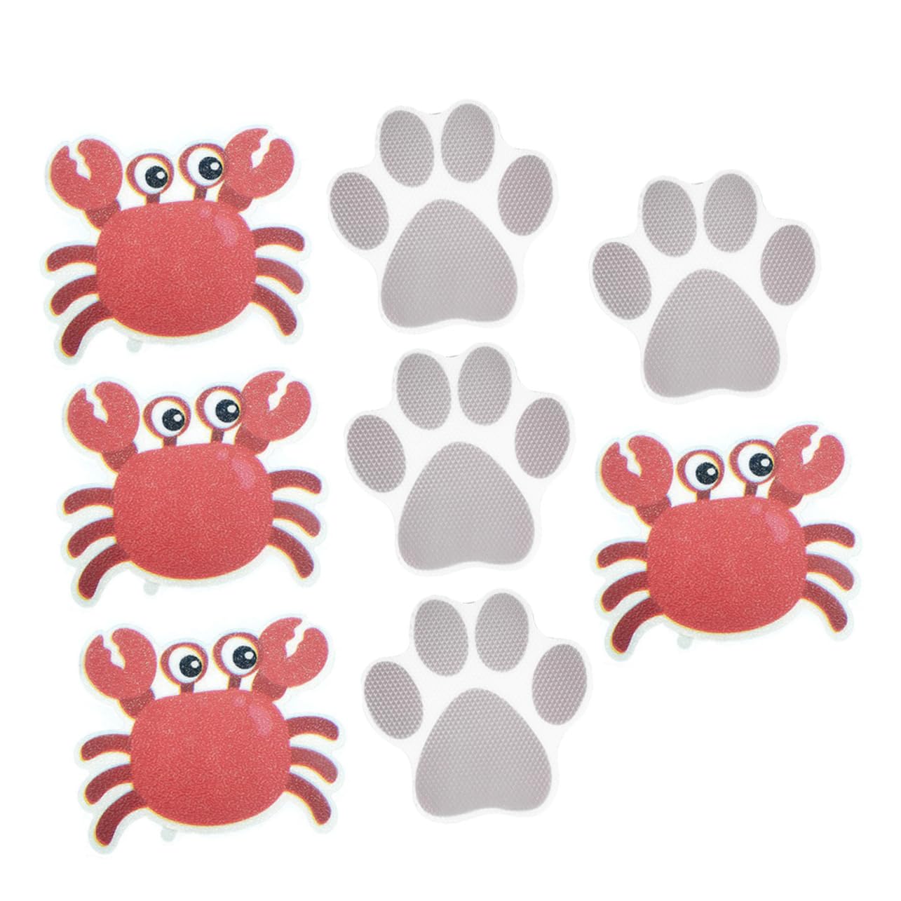Garneck Non-Slip Tub Stickers 8pcs Decorative Animal Design for Bathroom Safety Random Color
