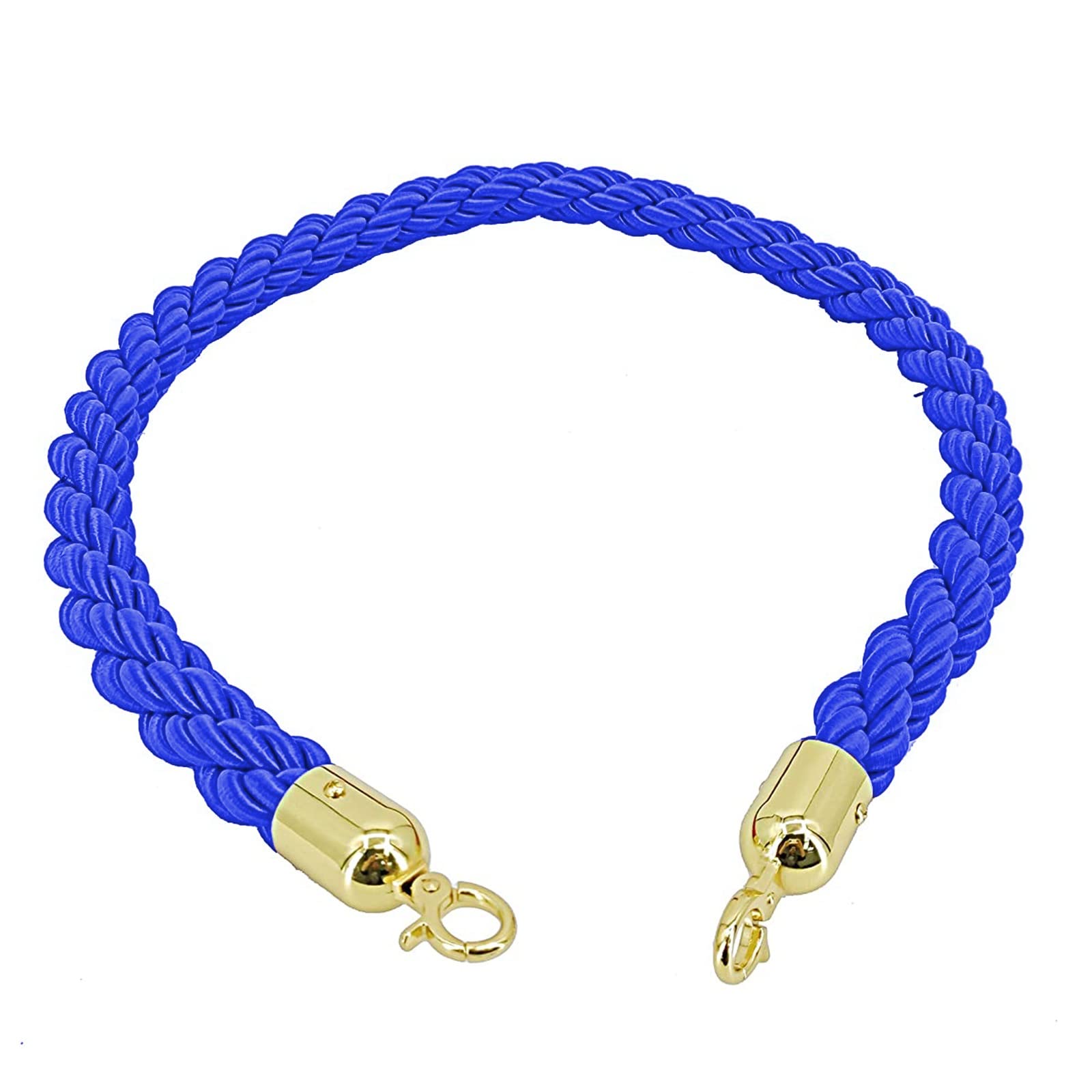 Corde de chanvre torsadée nylon bleu pour séparateurs de file d'attente