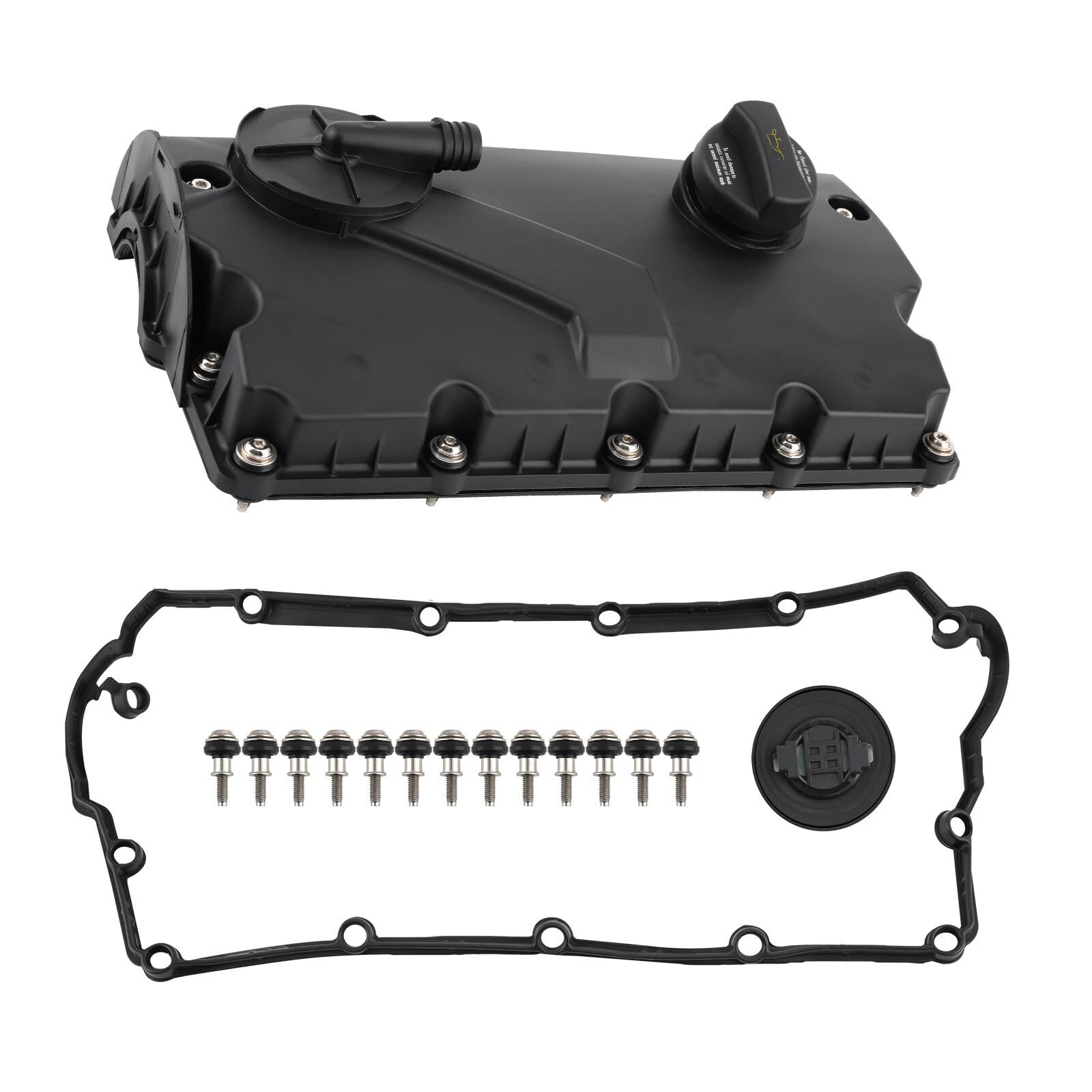 038103469AD Tapa de válvula y tapa de culata de repuesto para A3 8P1 8L1 Golf IV 1J1 1J5 New Beetle 9C1 1C1 1Y7 Polo IV 9N Golf V 1K1 1K5 Golf Plus 5M1 521 Passat B6 3C2 3C5 038103469AH 038103469S