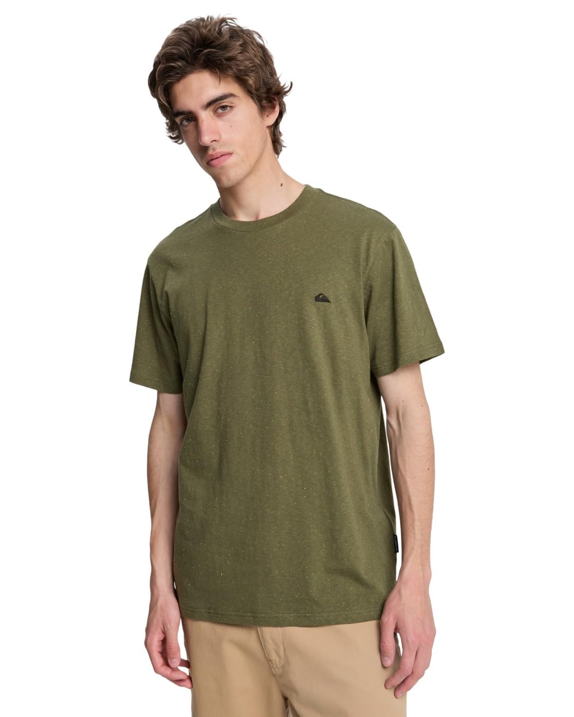 Quiksilver Men's Green Mw Neps Graphic Short Sleeve T-Shirt - Size: 38