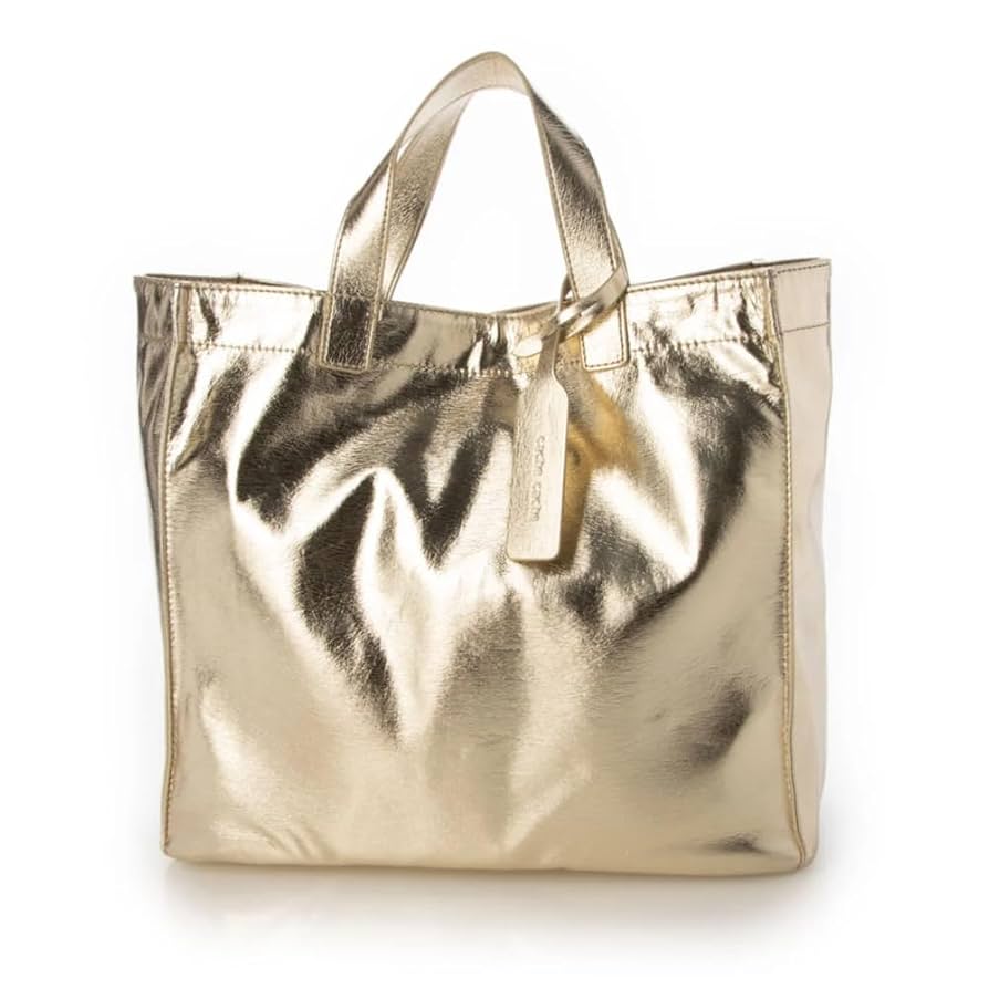 e.ba.gos　メタリックトート　ゴールド セール】【グッシオゴールド】メタリックメッシュトートバッグ