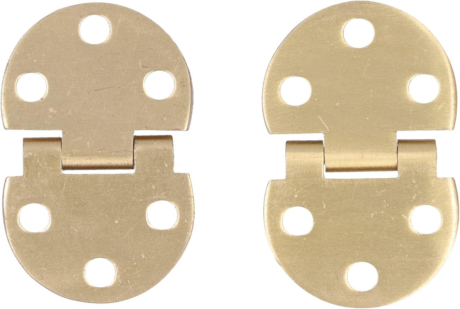 2 Sets 180 Degree Copper Foldable Hinges with Screws Heavy Duty Flip for Folding Tables Sewing Machine Desktops Home Furniture