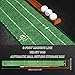 YOUCZON Putting Green Indoor,Golf Putting Mat with Auto Ball Return,Premium Crystal Velvet Surface, Practice Putting mat, Perfect Training Aid & Gift for Golf Lovers Christmas