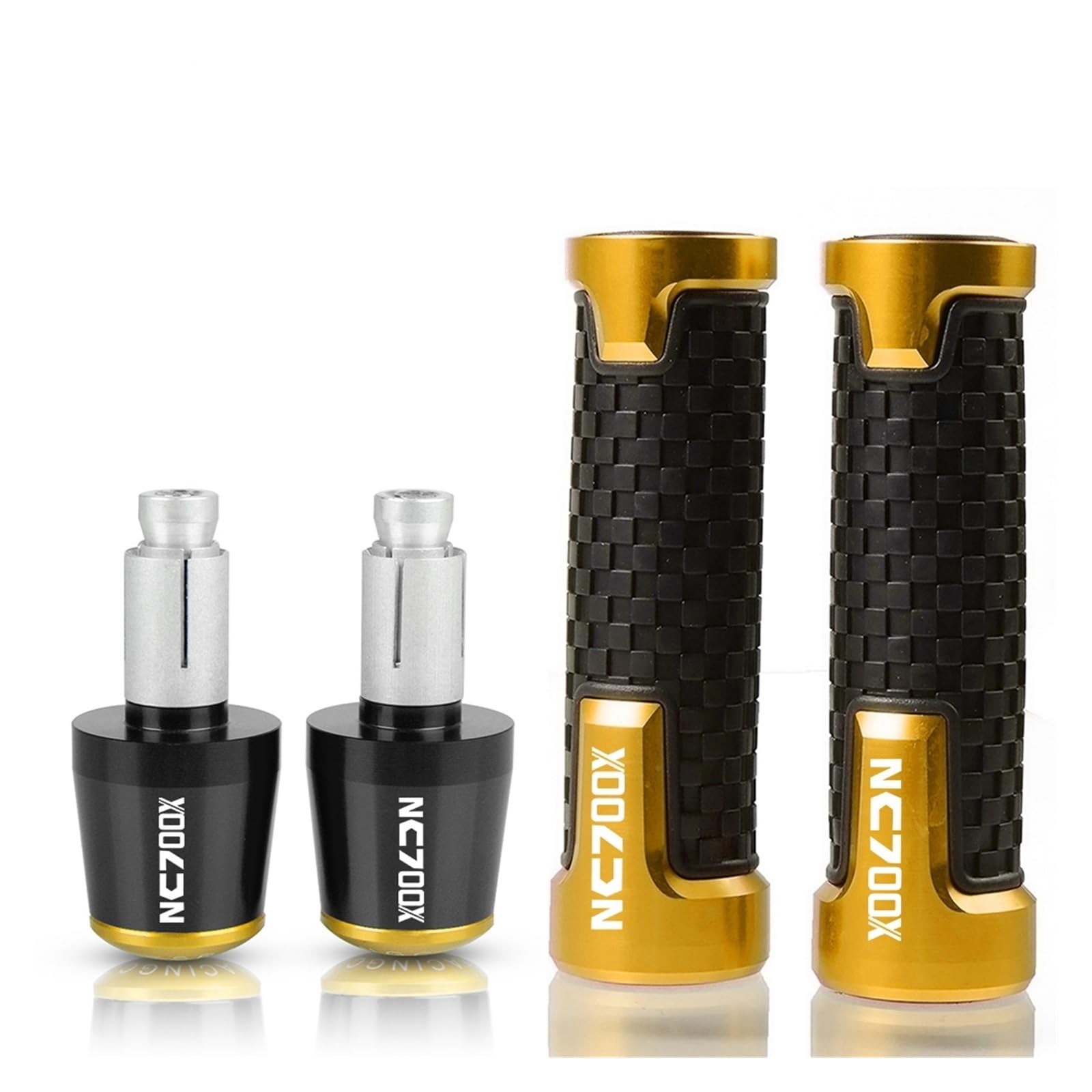 Poignées Motos pour HON&DA NC700X NC700 X NC700 pour NC 700 X 2012-2020 2013 2014 CNC Poignées De Guidon De Moto Extrémités Poignée De Guidon 7/8 ''22mm Poignées Professionnelles (Couleur : 4)
