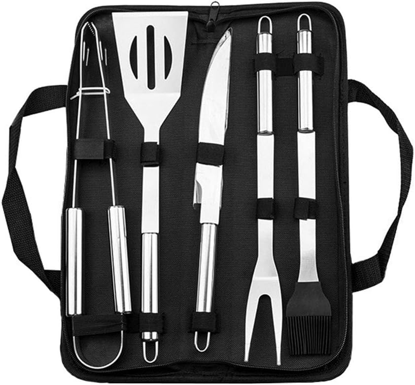 Handfly 6pcs Barbecue Tools Set,Stainless Steel Barbecue