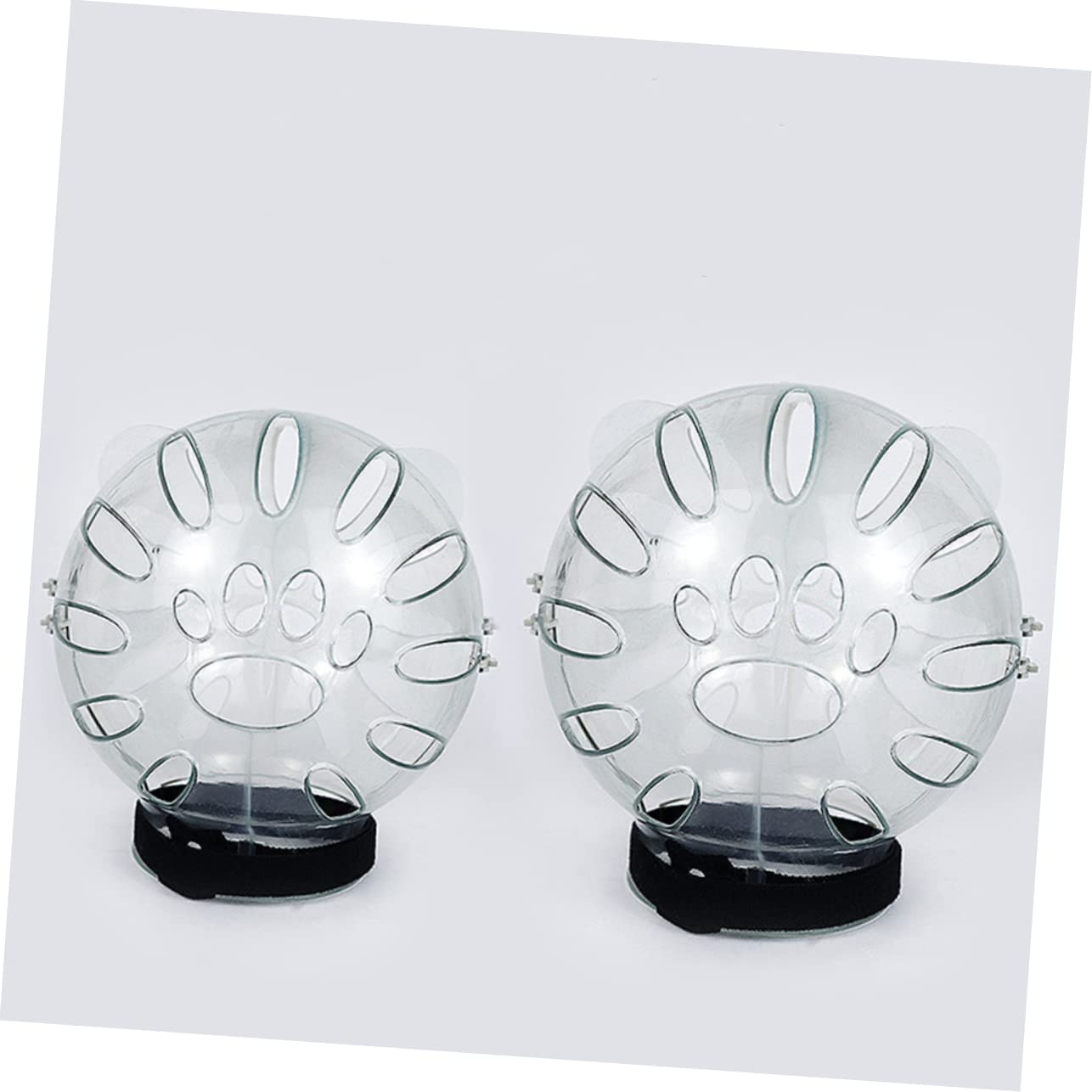 BESPORTBLE 3piezas Casco Protector para Gatos Capucha Transparente para y Cuidado para Baños Corte De Uñas y Estética De Mascotas