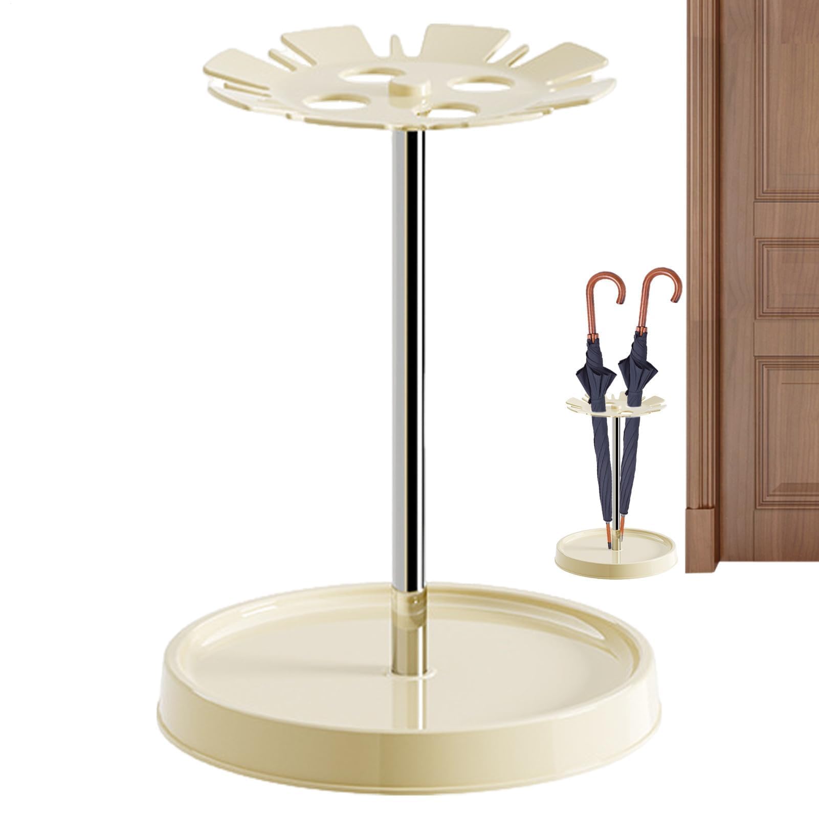 BHFPFZA Umbrella Stand - 45cm Free-Standing Round Umbrella Holder, Entryway for Long/Short Umbrellas, Stylish Storage Solution for Home & Office, Durable & Space-Saving.