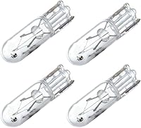 Vista 6 de CCIYU T5 de cuña 37 58 70 73 74 luz blanca 12V 1 LED para tablero de auto luz lateral lámpara (Blanco cálido)