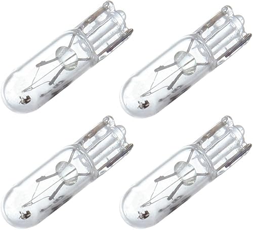 Miniatura 6 de cciyu T5 Wedge 37 58 70 73 74 Blanco 12V 1 LED Coche Auto Dashboard Gauge Side Bombilla Lámpara (blanco cálido)