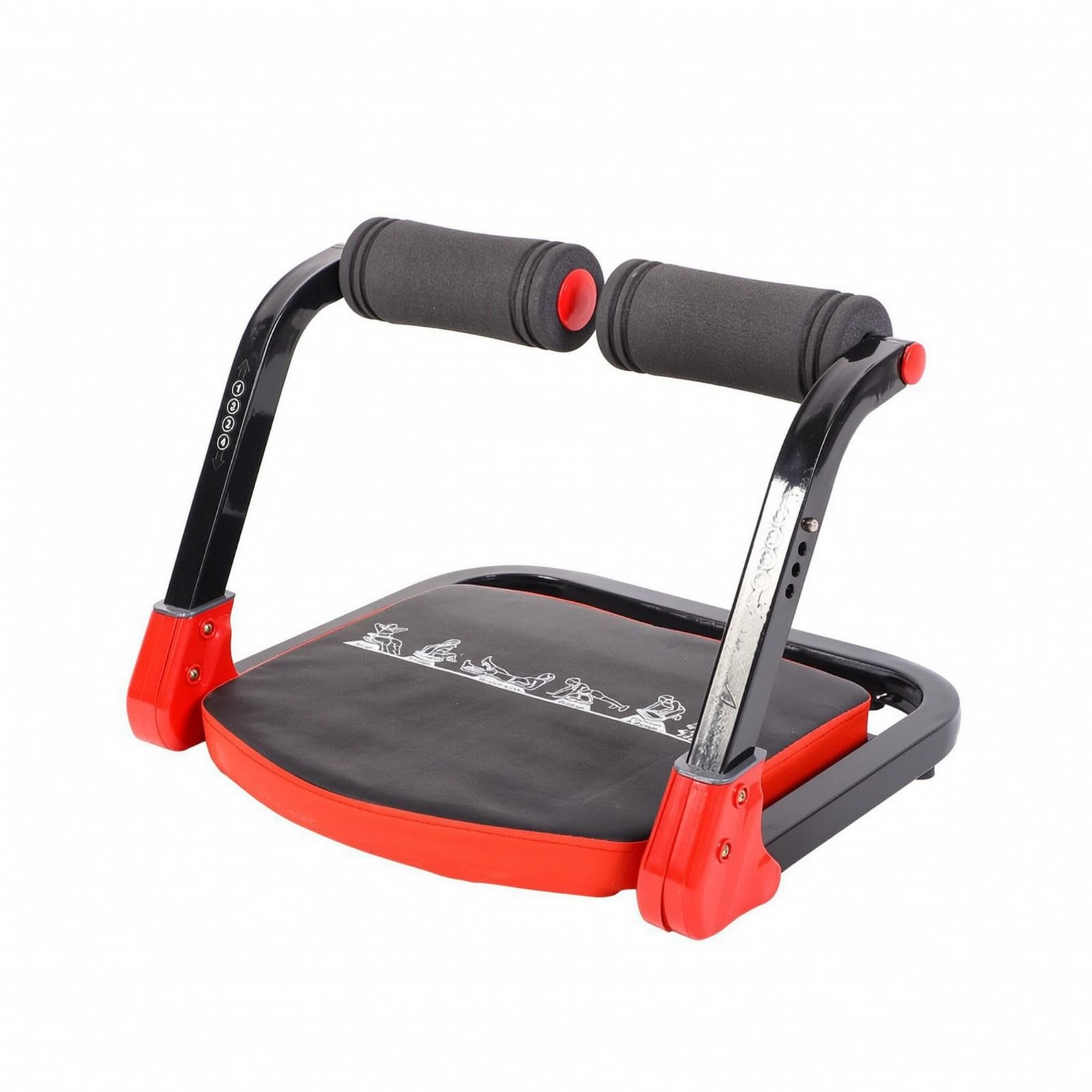 Máquina Abdominales para Casa, Rojo, Rojo