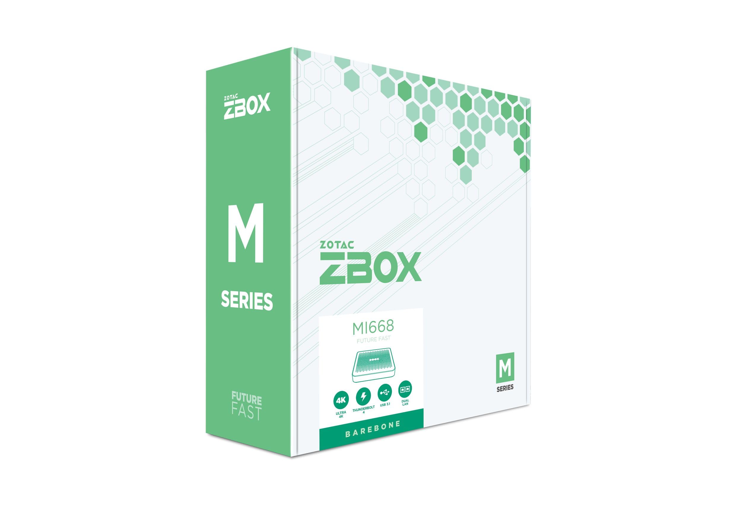 Zotac Zbox -Mi668-Be Barebone Per Pc/stazione Di Lavoro Pc Di Dimensioni 0,64 L Nero I7-1360p 2,2 Ghz (zotac Zbox M Series - Core I7 1360p -)