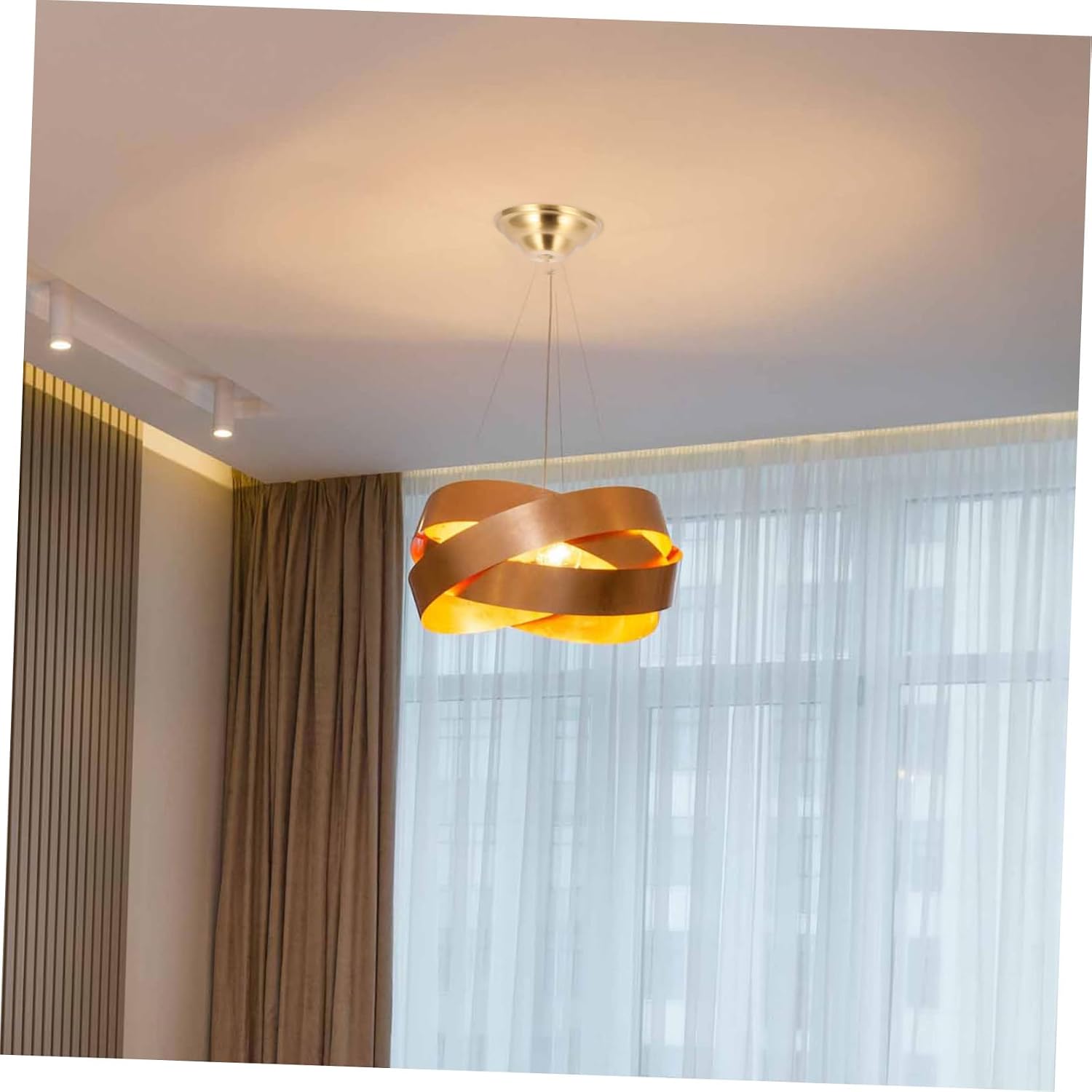 Garneck 3pcs Flat Brass Lamp Holder Base for Overhead Light Lamp Base Bracket Extender Ceiling Mount Holder for Finial