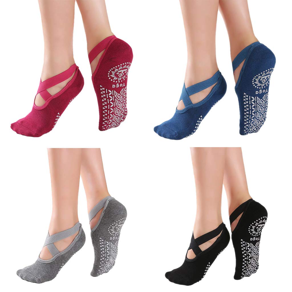 Calze Sportive Basse Calze Yoga Con Dita Separate - Antiscivolo, Per Pilates E Danza Abbigliamento Palestra Donna - Foto 7