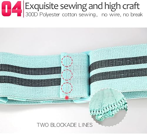 Miniatura 7 de FOMIYES Banda de resistencia bandas de entrenamiento banda de resistencia ajustable para piernas y cadera bandas de ejercicio sin tela para fitness,