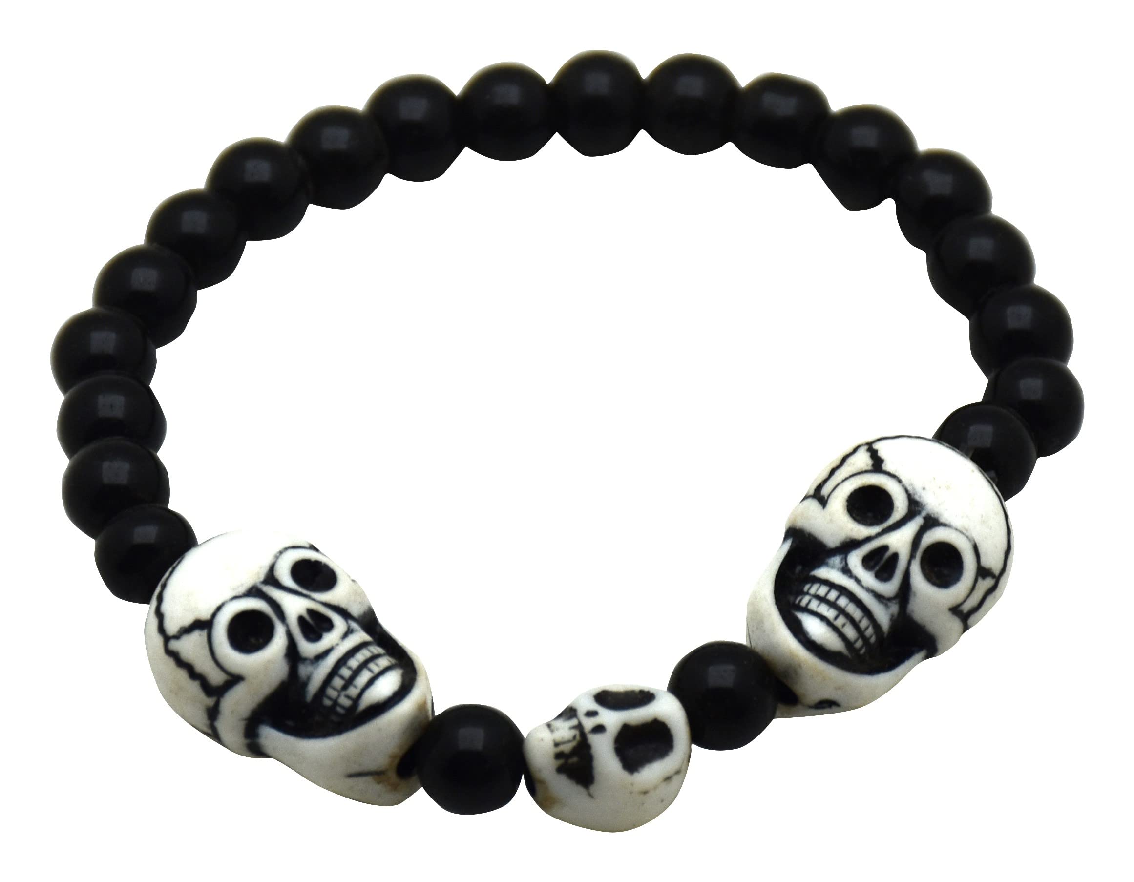 MY PARTY SUPPLIERS Jagmag® Skull Shaped Stretch Bracelet for Men